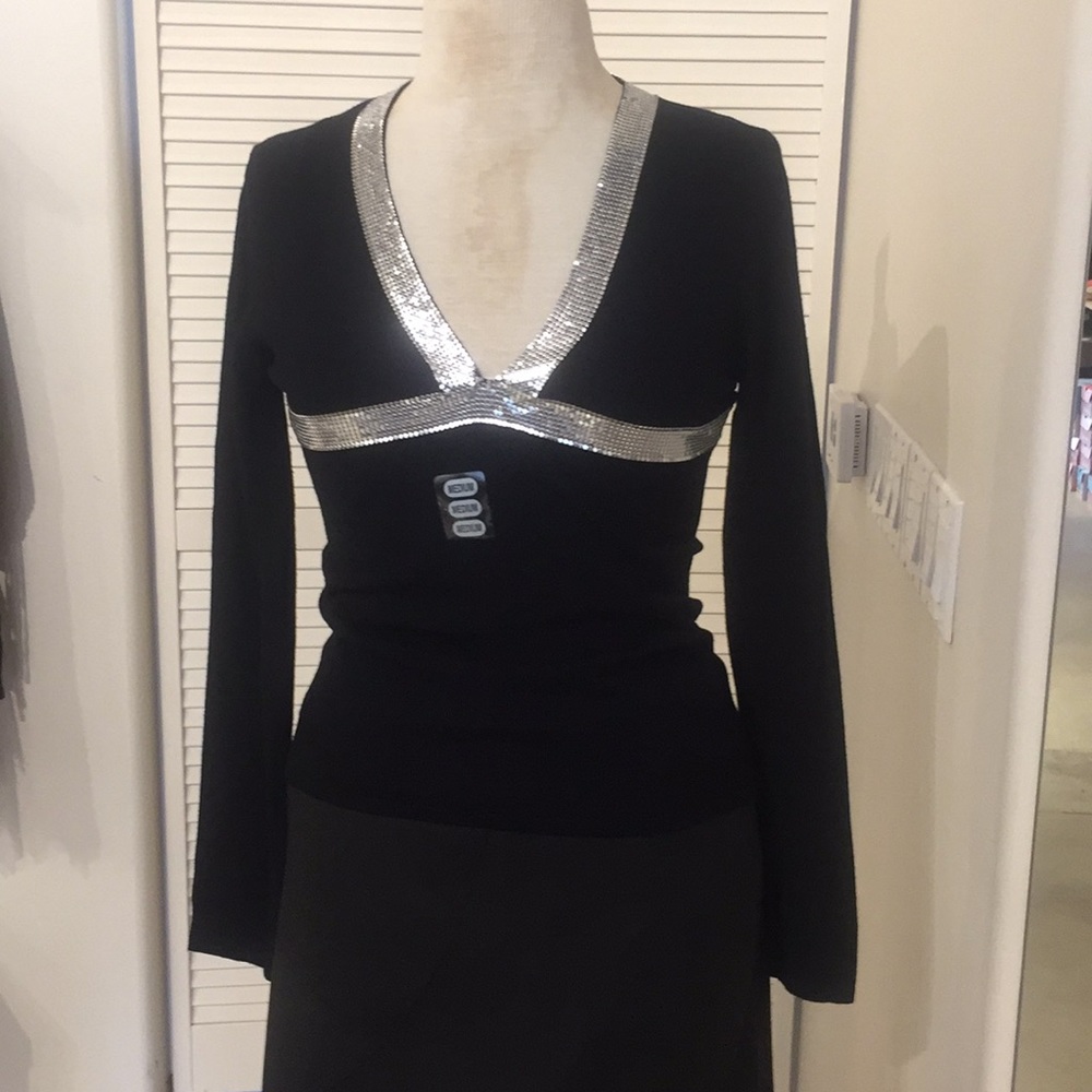 Sweater with Silver Accent